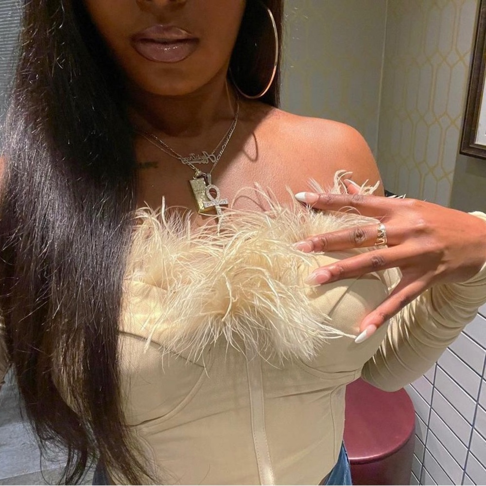 Feather Bralette Top